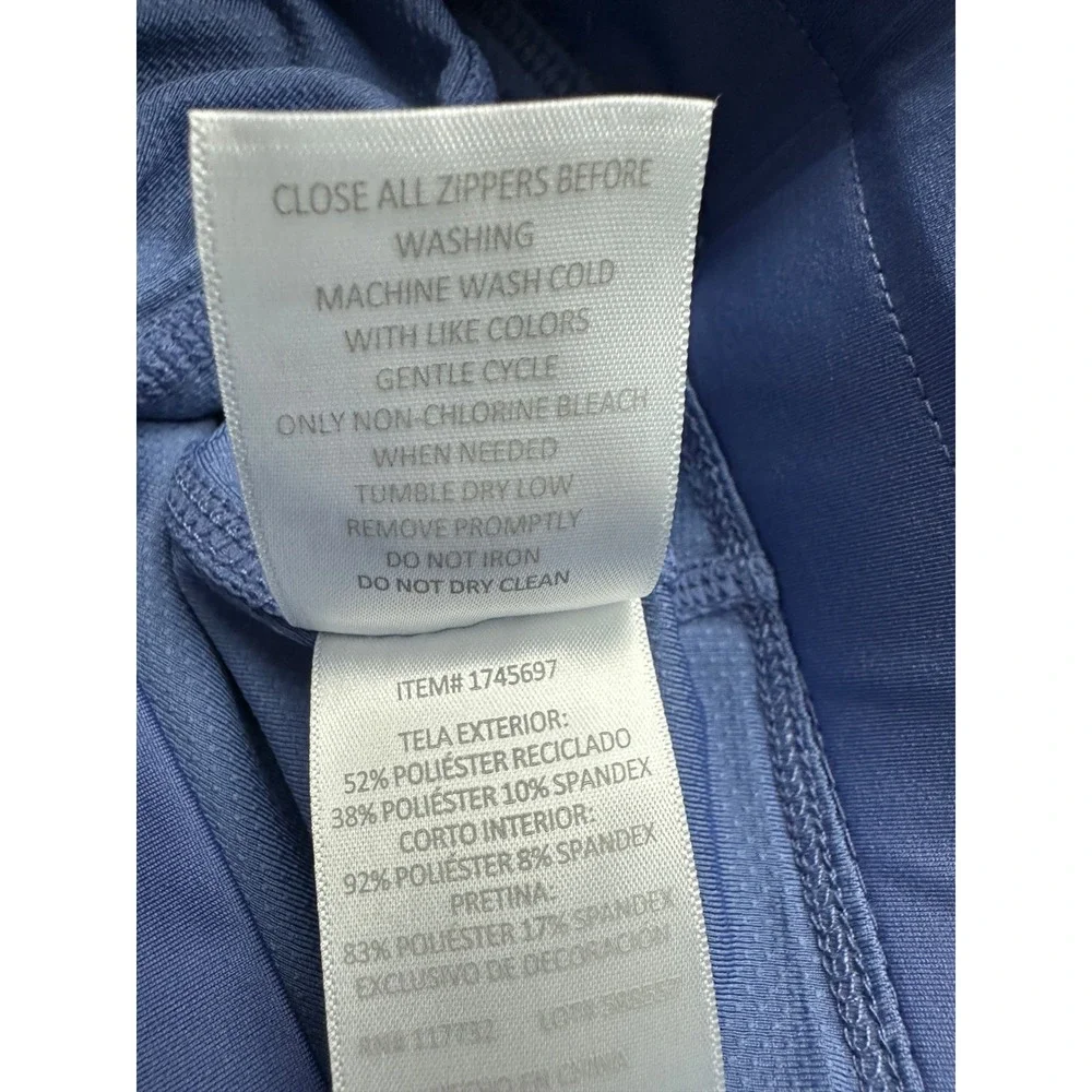 Gerry Skort Women Medium Blue Cargo Pockets Active Hiking Drawstring